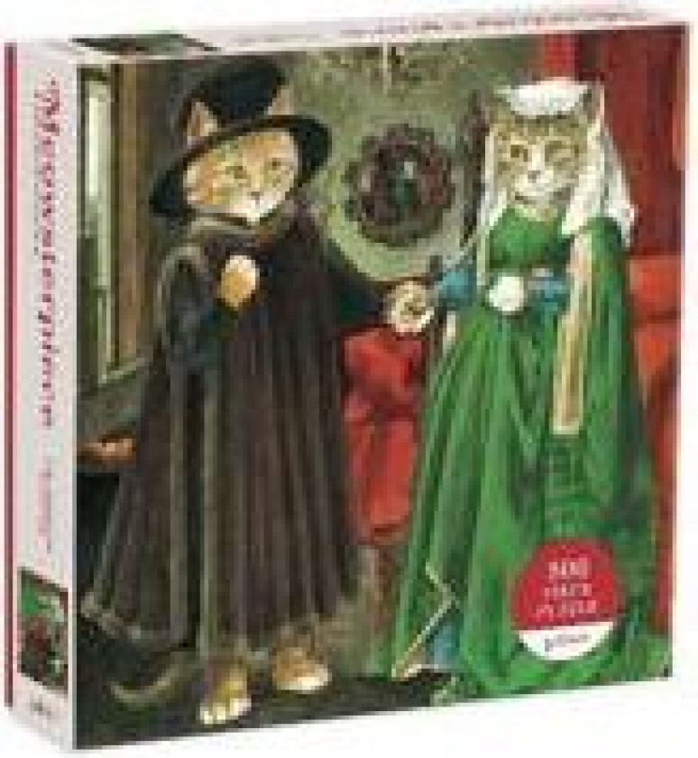 The Arnolfini Marriage Meowsterpiece of Western Art 500 Piece Puzzle