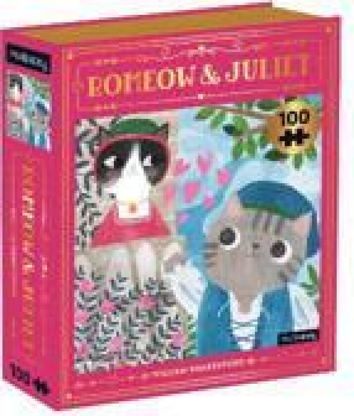 RomeowJuliet Bookish Cats 100 Piece Puzzle