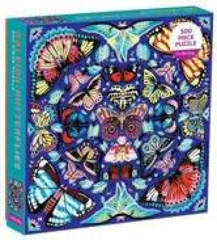 Kaleido-Butterflies 500 Piece Family Puzzle