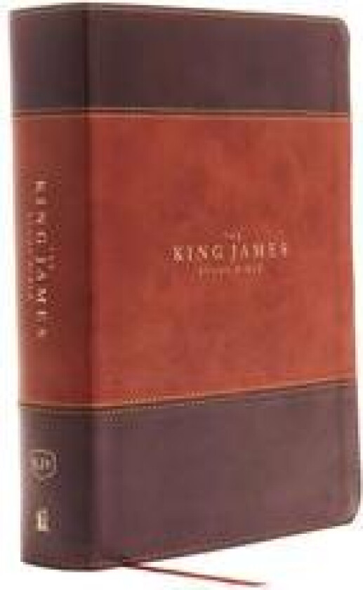 KJV, The King James Study Bible, Leathersoft, Brown, Thumb Indexed, Red Letter, Full-Color Edition