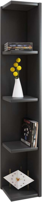 HonsaStand hylle 4 hyller svart.