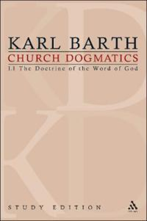 Church Dogmatics Study Edition 1