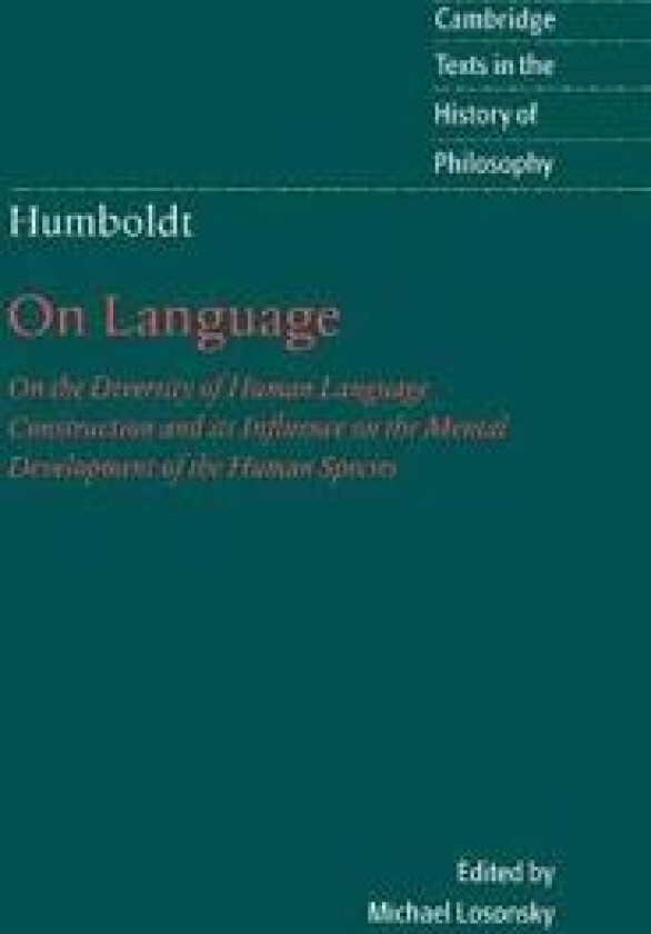 Humboldt: 'On Language'