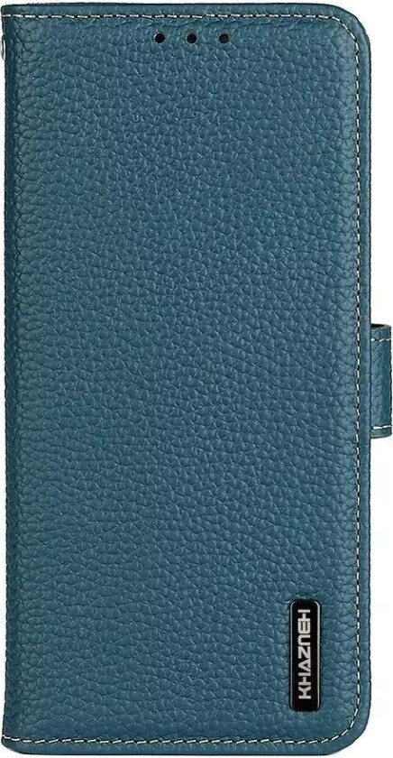 Samsung Galaxy A03s KHAZNEH Ekte Skinn Deksel med Lommebok Og Stativfunksjon - Grønn