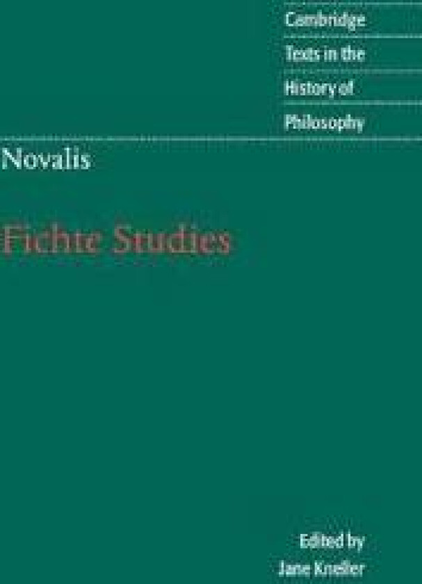 Novalis: Fichte Studies