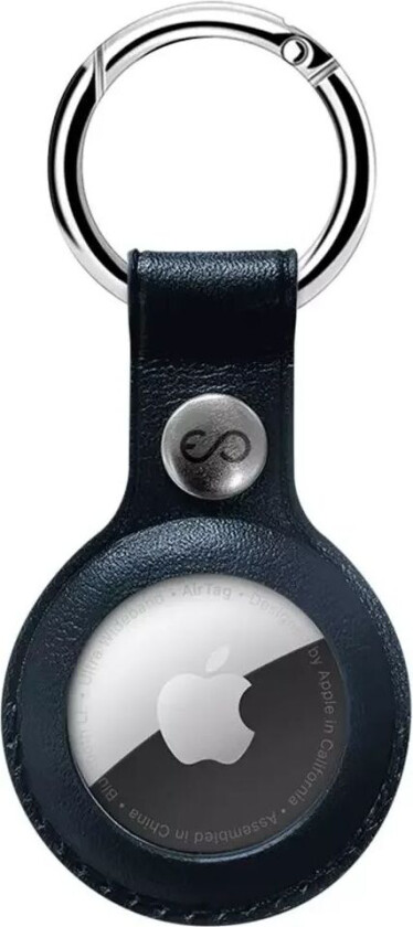 Eco Skinn Deksel til AirTag m. Nøkkelring - Blå