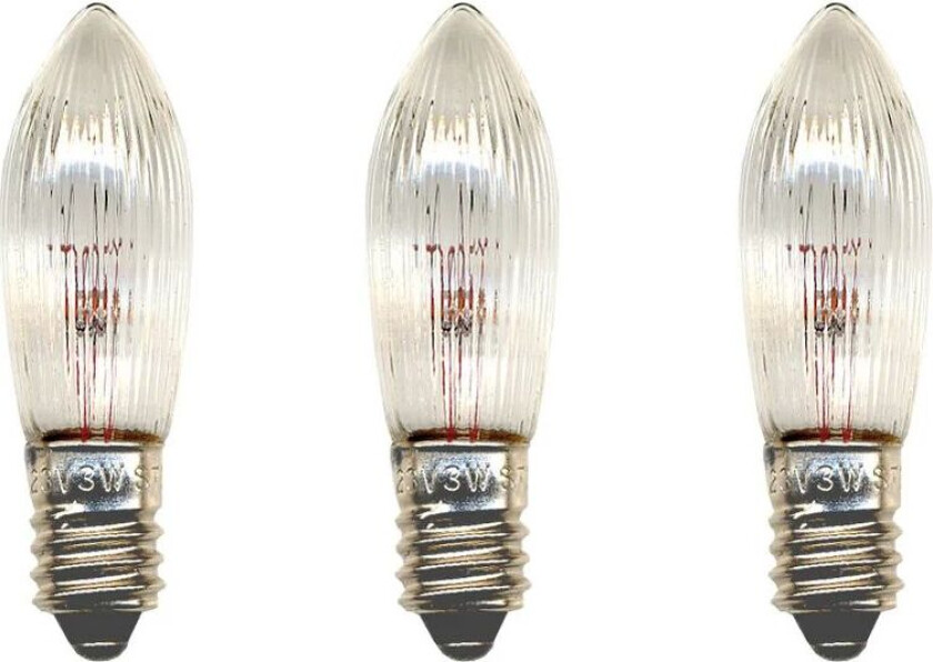 reservelampe E10 3-pakk 305-55 (5-armet)