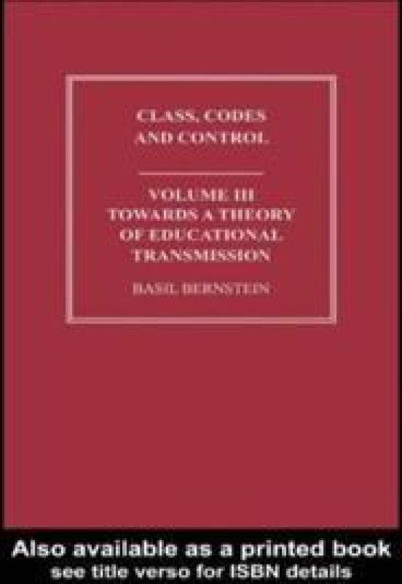 Towards a Theory of Educational Transmissions