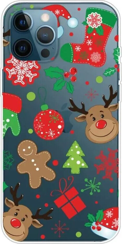 iPhone 14 Pro Max TPU Plast Jul Deksel - Jule Dekorasjoner