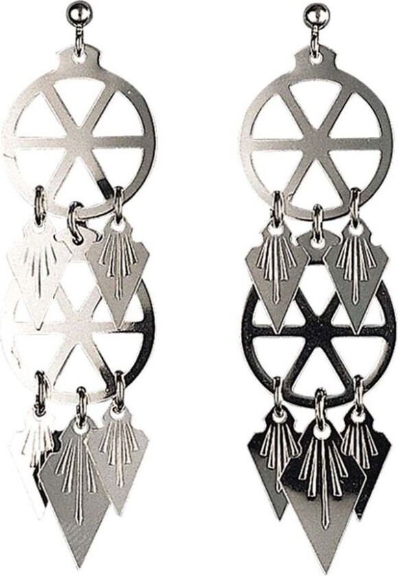 Øredobber Trønder i 830 hvitt sølv