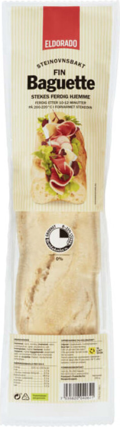 Baguette Fin Steinovnsbakt 250g