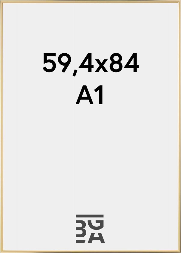 Ramme Hipster Akrylglass Gull 59,4x84 Cm (A1)