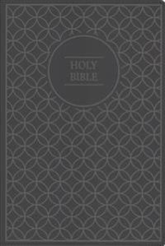 NIV, Value Thinline Bible, Large Print, Imitation Leather, Gray/Black