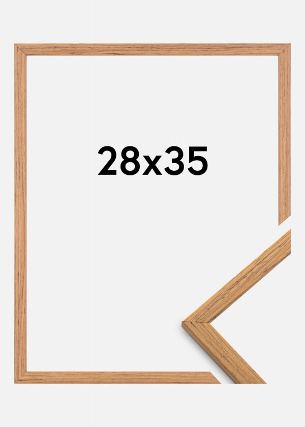 Ramme Edsbyn Akrylglass Teak 28x35 Cm