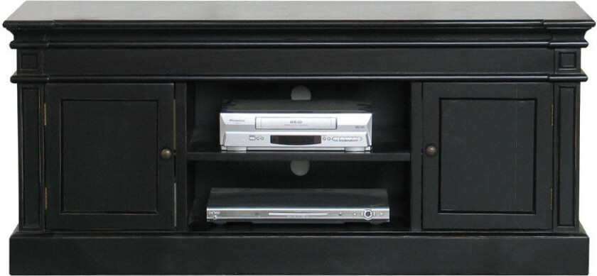 Amaretta Tv-benk med 2 dører og 1 hylle bredde 137 cm, høyde 60 cm antikk svart.