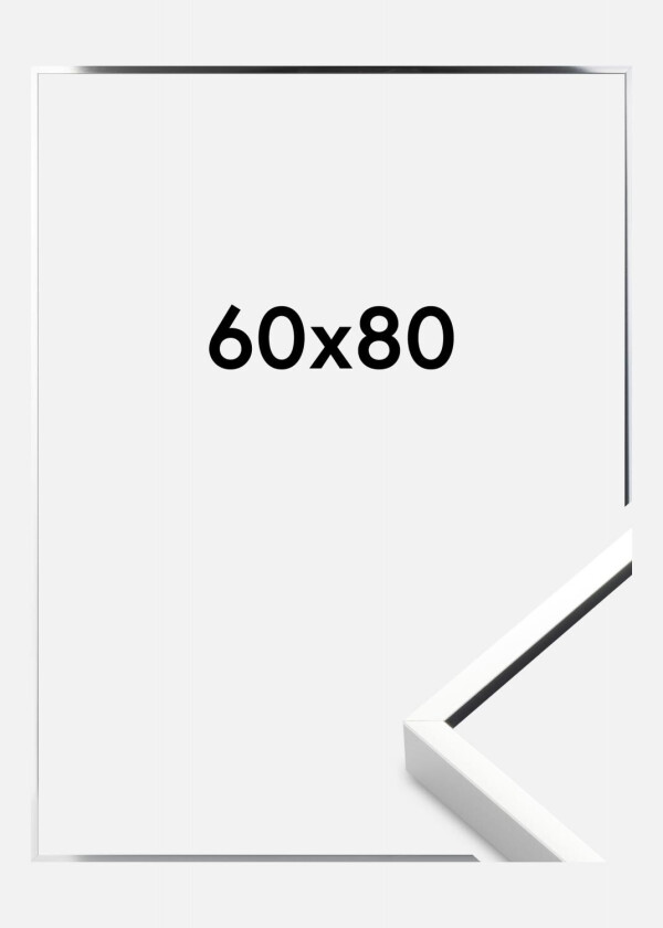 Ramme  Premium Alpha Blank Sølv 60x80 Cm