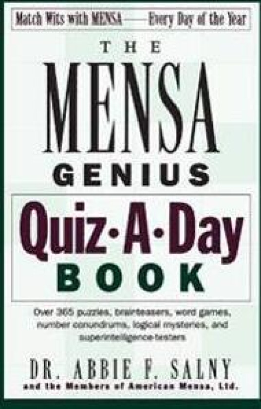 The Mensa Genius Quiz-a-day Book