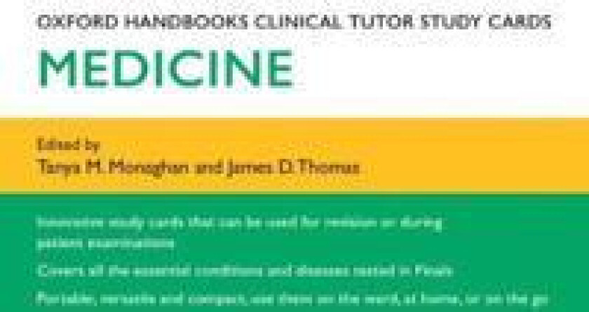 Oxford Handbooks Clinical Tutor Study Cards: Medicine