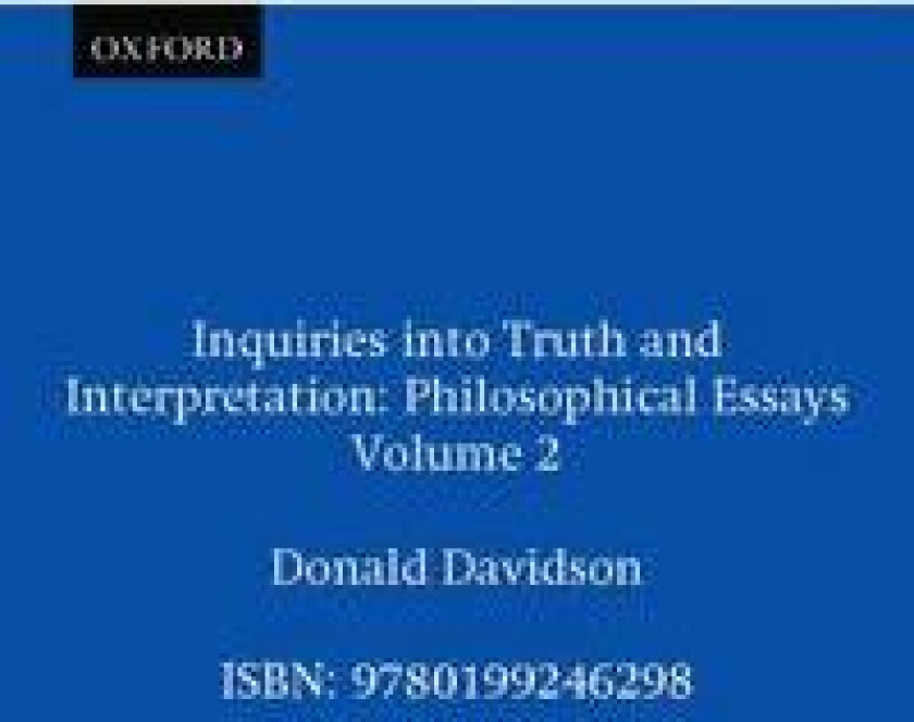 Inquiries into Truth and Interpretation