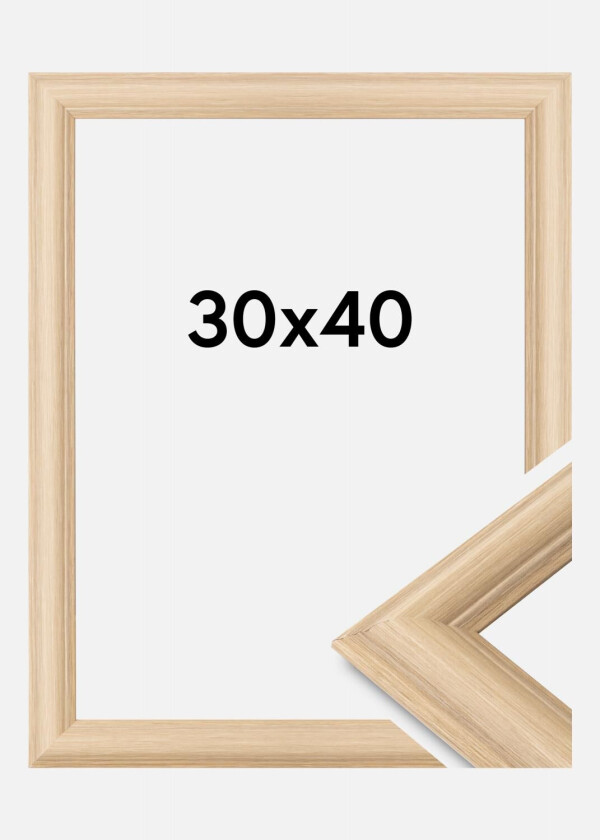 Ramme Västkusten Akrylglass Ek 30x40 Cm