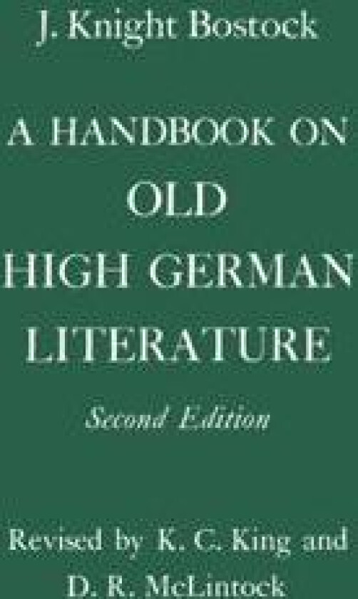 A Handbook on Old High German Literature