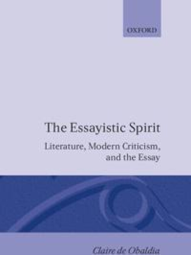 The Essayistic Spirit