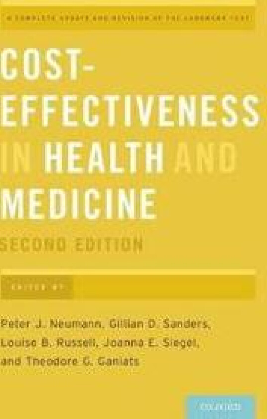 Cost-Effectiveness in Health and Medicine