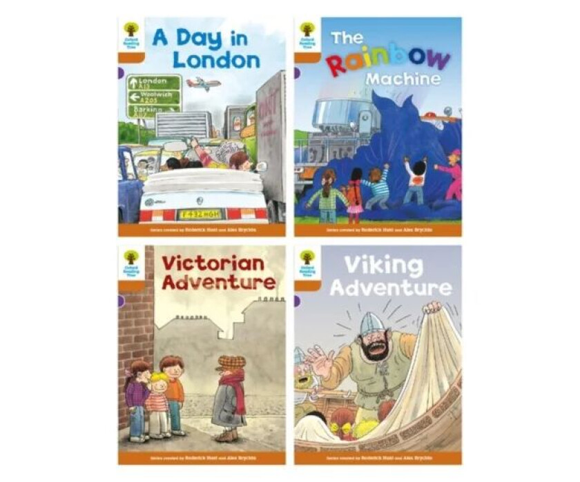 Oxford Reading Tree: Biff, Chip and Kipper Stories: Oxford Level 8: Mixed Pack of 4 av RODERICK HUNT