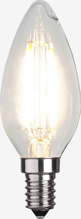 Lyspære LED E14 C35 Clear, Transparent