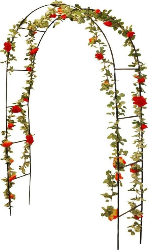 Garden Pergola, Buet Metallstige For Blomster, Roser, Vinstokker, 140X240 Cm