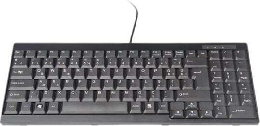DS-72000TR - keyboard - QWERTY - Turkish - black Input Device - Tastatur - Tyrkisk - Svart