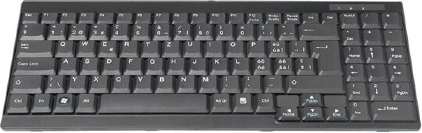 DS-72000CH - keyboard - QWERTZ - Swiss - black Input Device - Tastatur - Sveitsisk - Svart