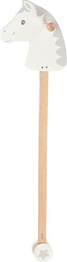 Wooden Hobby Horse White with Star
