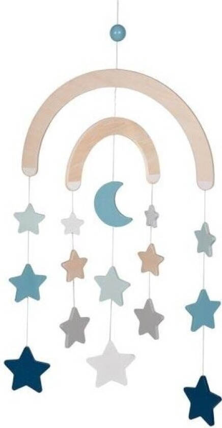 Bilde av Wooden Baby Mobile Starry Sky Blue