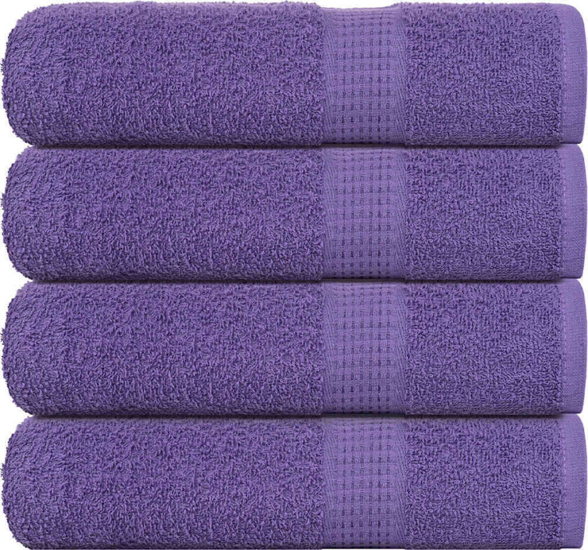 Dusjhåndklær 4 stk lilla 70x140 cm 360 g/m2 100 % bomull