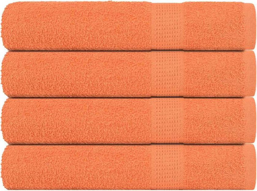 Badstuehåndklær 4 stk oransje 80x200 cm 360 g/m2 100 % bomull