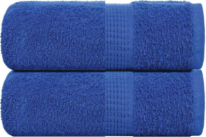 Gjestehåndklær 2 stk blå 30x50 cm 360 g/m2 100 % bomull