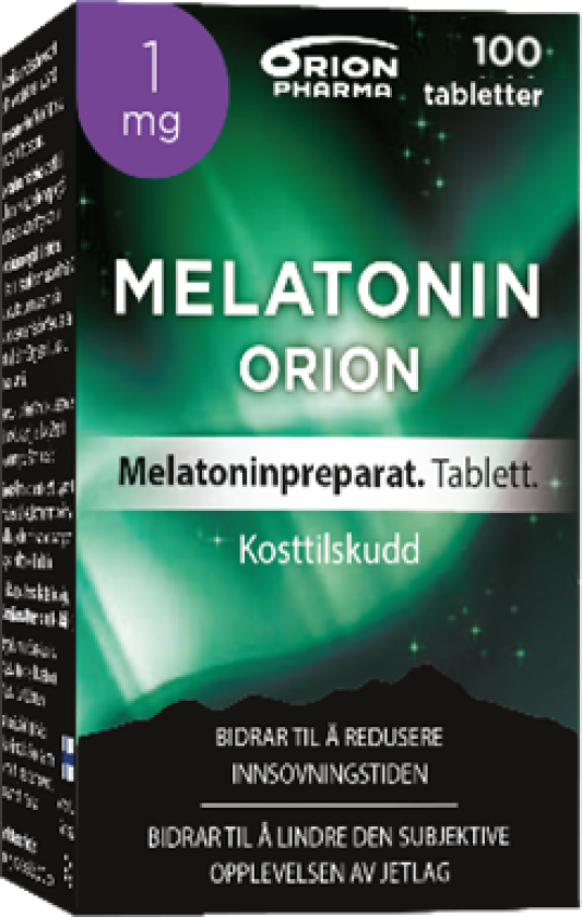 Melatonin  1 mg tablett, 100 stk.