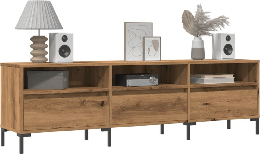 TV-benk artisan eik 150x30x44,5 cm konstruert tre