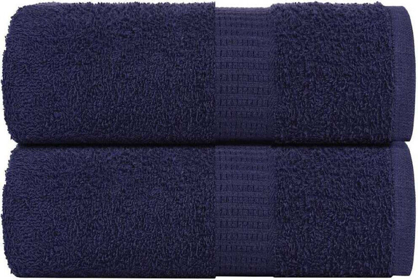 Såpehåndklær 2 stk marineblå 30x30 cm 360 g/m2 100 % bomull