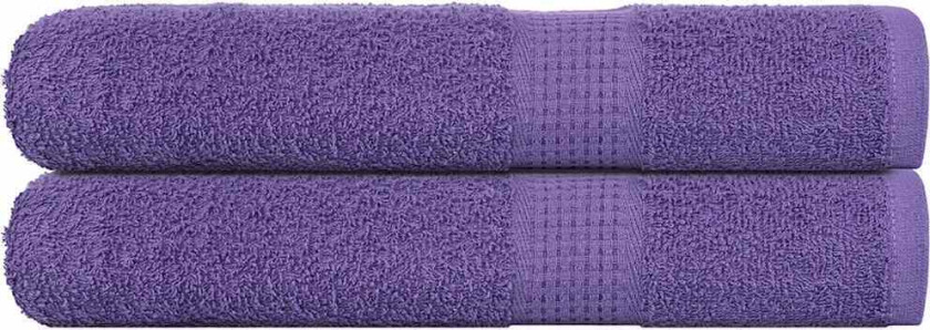 Badstuehåndklær 2 stk lilla 80x200 cm 360 g/m2 100 % bomull