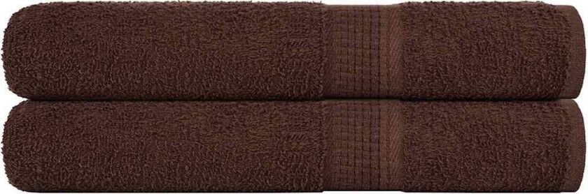 Badstuehåndklær 2 stk brun 80x200 cm 360 g/m2 100 % bomull