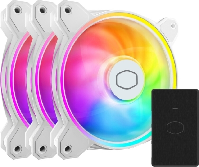 Masterfan Mf120 Halo² White 3In1, Vifte, 12 Cm, 2050 Rpm, 27 Db, 51,88 Cfm, Hvit