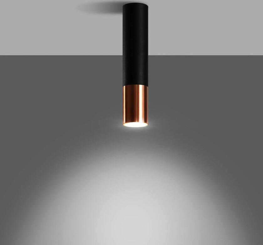 Thalassa downlight 1 lk svart/kobber 29cm