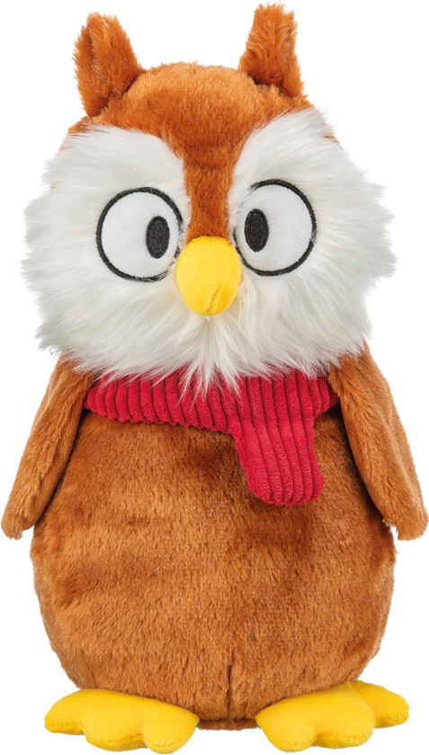 hundeleketøy plysj ugle - L 33 x B 20 x H 14 cm