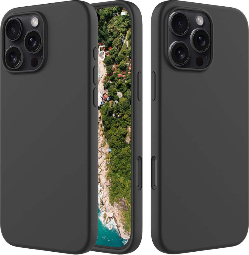 iPhone 16 Pro Silikon Deksel - Svart