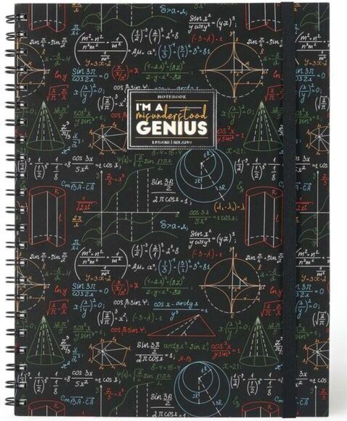 Notatbok Trio A4 Spiral "I`Am A Misunderstood Genius" Fra Legami