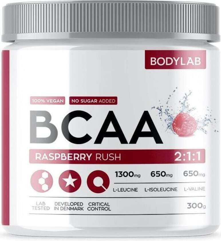 BodyLab BCAA Instant Raspberry Rush (300g)