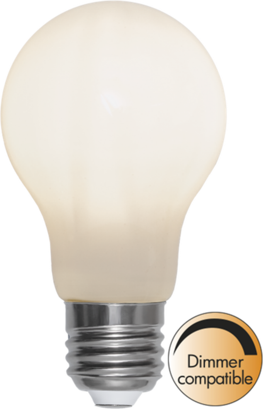 Opalhvit dimbar E27 LED 5W 60mm - Opal