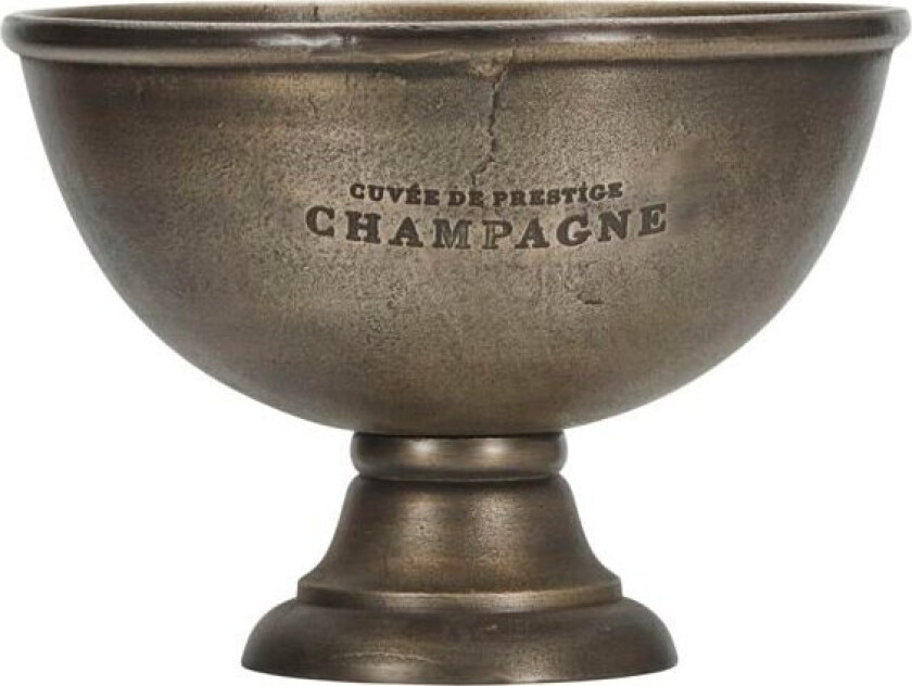 - Vinkjøler, HDChamptub - Antikk messingfinish - h: 29 cm, dia: 39 cm